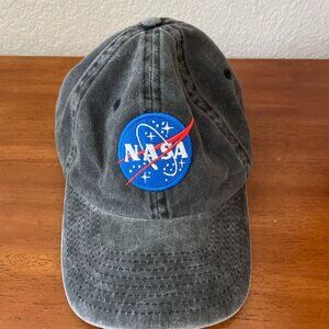 Dalix Mens Distressed Black Space Stars Patch Run Gym Baseball Cap One Size